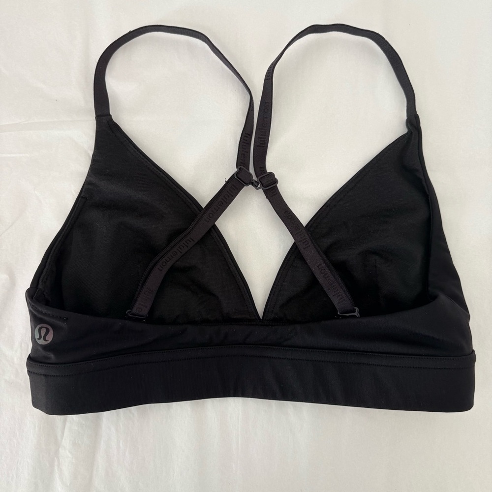 Lululemon License to Train Triangle Bra Black Sz 4 A/B - Picture 3 of 8